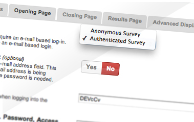 Anonymous Or Authenticated Surveys
