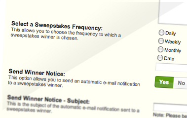 Sweepstakes Mode